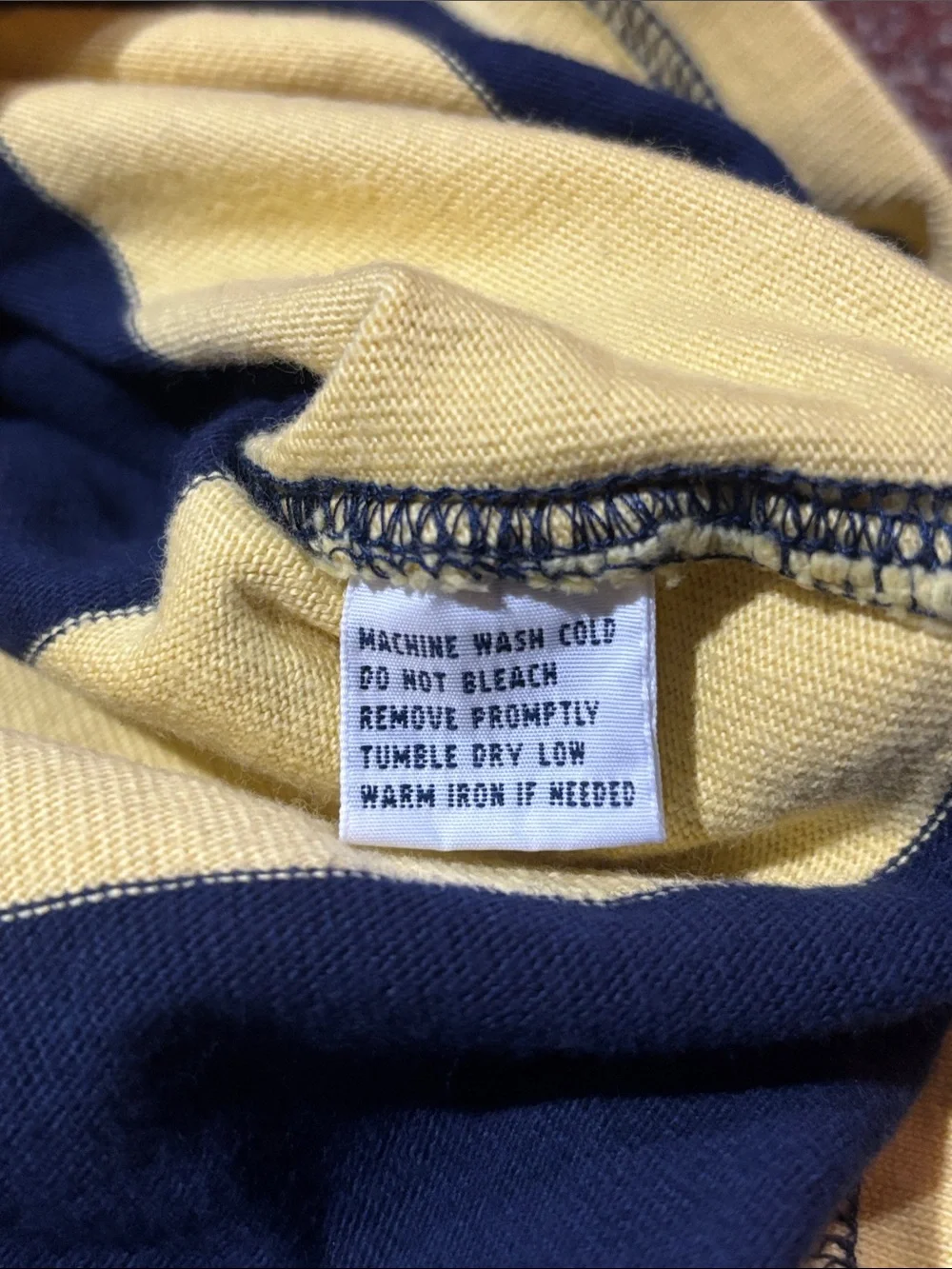 Extremely Rare! Vintage Polo RL heavyweight rugby shirt denim collar long sleeve